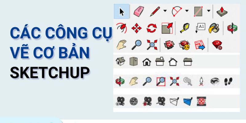Bí quyết ghi nhớ các thao tác cơ bản tại sketchup