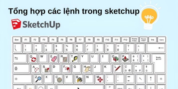 Các Lệnh Cơ Bản Trong Sketchup Mà Người Mới Cần Nắm Chắc